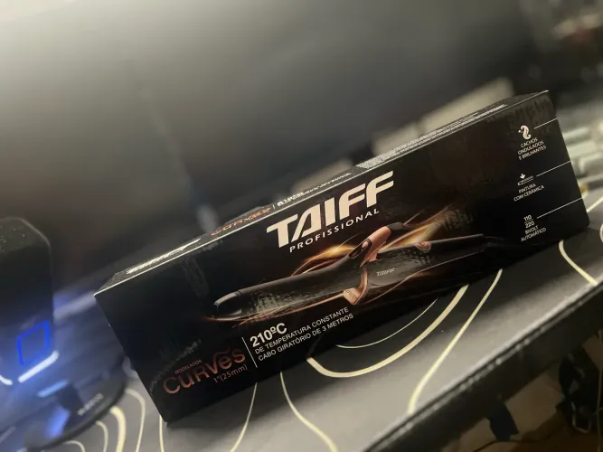 Modelador De Cachos Taiff Curves 25mm - Cor Preto 127/220v