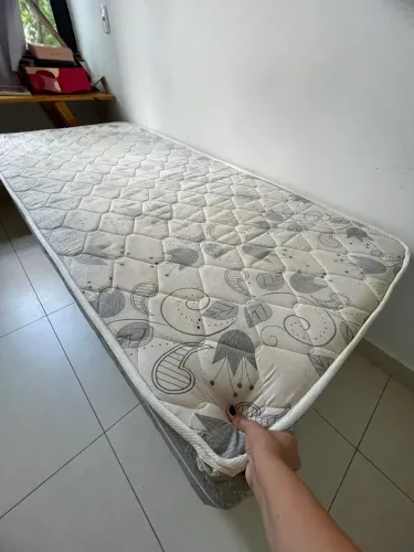 Cama box acoplada solteiro