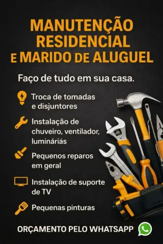 Manutenção Residencial e Marido de Aluguel. 