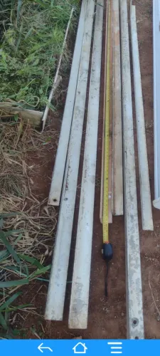 7 canaleta ferro reforçada cantoneira