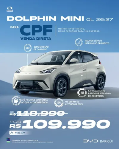 BYD Dolphin Mini GL 2027