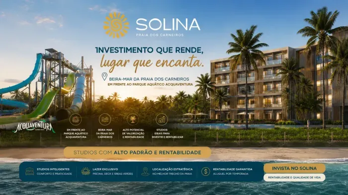 SOLINA | Studios Beira-Mar em Praia dos Carneiros | Estrutura de Resort e Alta Rentabilida