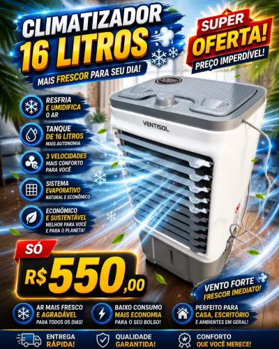 Climatizador 16 litros