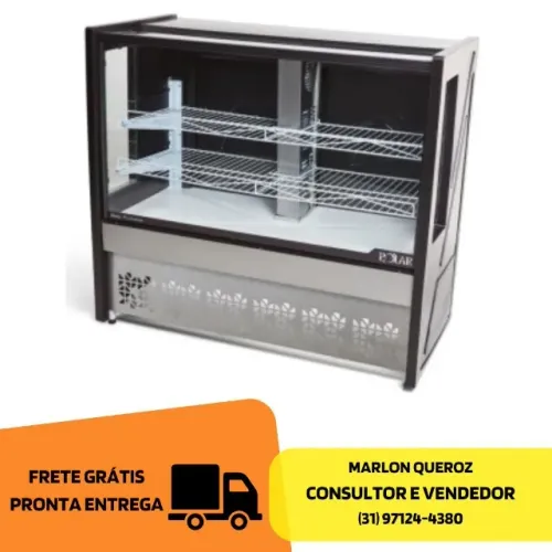 Balcão de Tortas 1,25M Ar Forçado Polar
