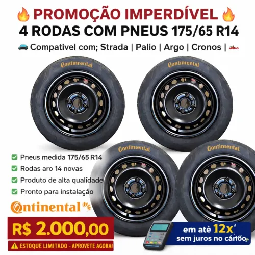 4 rodas Rodas Com pneus linha Fiat Aro 14 Palio Strada Argo mobi Cronos uno 