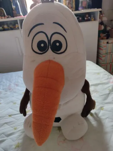 Pelúcia Olaf antialérgico Long Jump original Disney 85cm