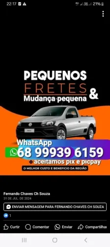 Frete e Mudança pequena 