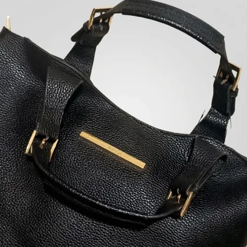Bolsa Santa Lolla Shopper Tachas Feminina - Preta