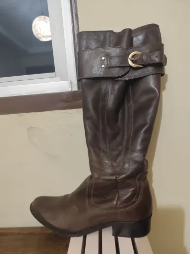 Par bota montaria couro marrom