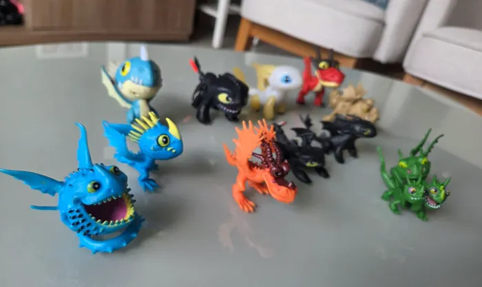 Conjunto de bonecos miniatura Como Treinar o seu Dragão