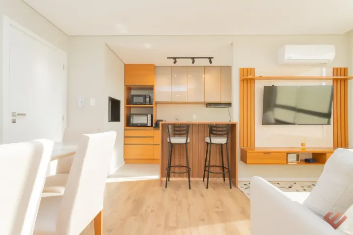 Apartamento totalmente mobiliado no Aurora