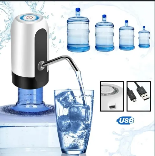 bomba elétrica universal recarregável para galões de água.