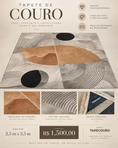 Tapete em couro