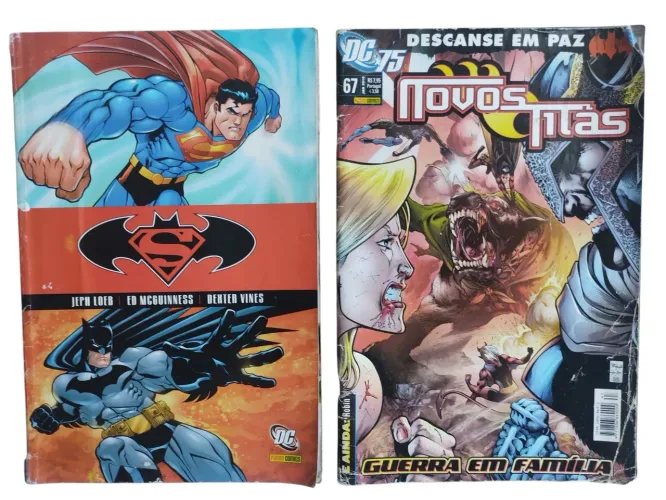 HQs Superman & Batman e novos titãs