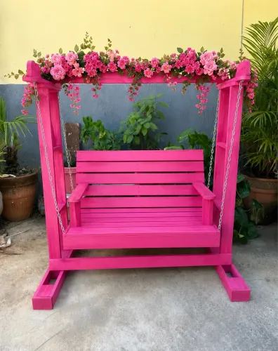 Balanço retrô rosa pink