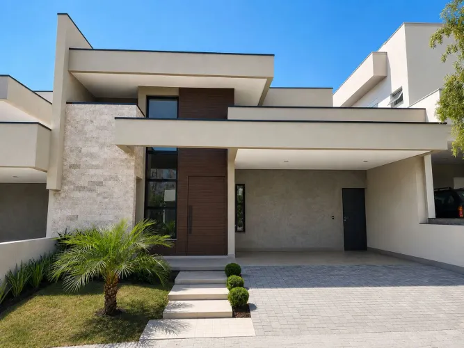 Casa Térrea fase de acabamento 3 suítes piscina alto padrão condomínio
