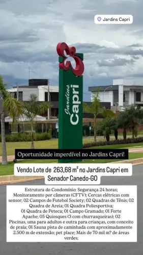 Lote Jardins Capri ? Aceito Troca