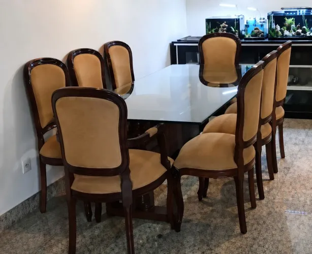 Lindo Conjunto de Jantar Estilo Clássico / Medalhão - 8 Lugares (Muito Conservada)