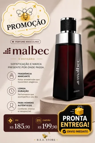 PERFUME MALBEC O BOTICÁRIO PROMOÇÃO DE ÚLTIMAS UNIDADES