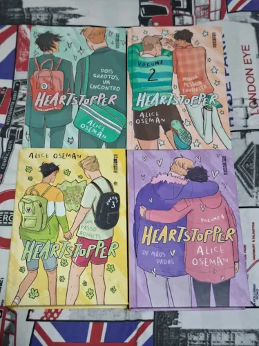 coleção heartstopper livros hq volume 1 ao 4