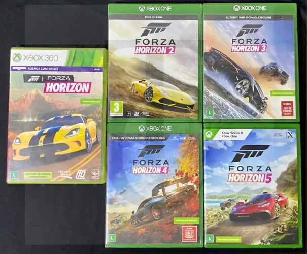 Coleção Completa Forza Horizon Xbox mídia Física - Compatível com Xbox Series X