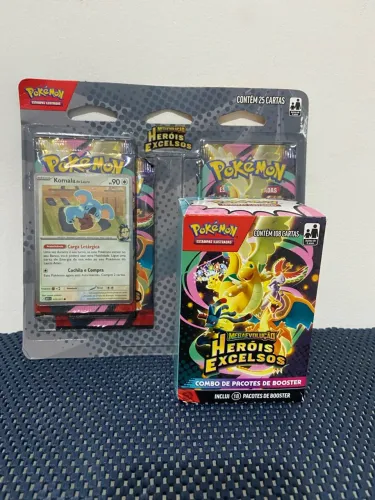 POKÉMON HERÓIS EXCELSOS EM PORTUGUÊS BLISTER QUADRUPLO KOMALA + MINI BOOSTER BOX
