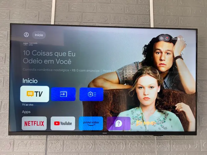 Smart tv 50 4K sistema Google borda infinita 
