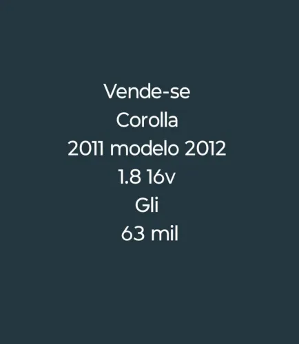 Toyota Corolla GLI 1.8 Flex 16V Aut. 2012