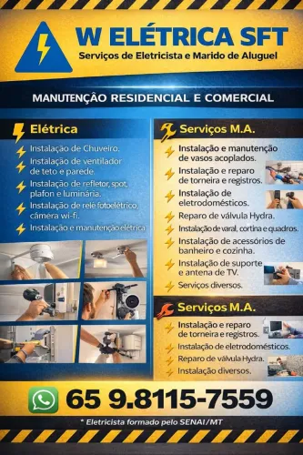W ELÉTRICA - ELETRICISTA E SERVIÇOS GERAIS