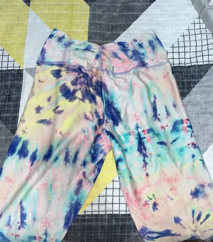 Calça colorida de academia M