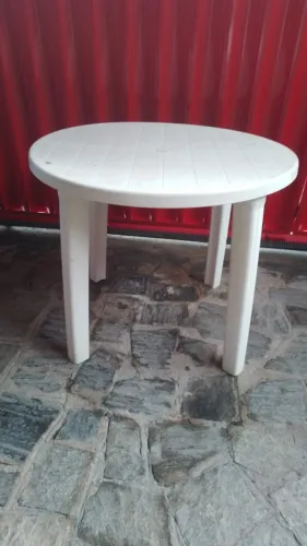 Mesa de plástico redonda