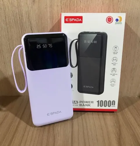 Carregador Portátil 10.000mAh para iPhone e Android