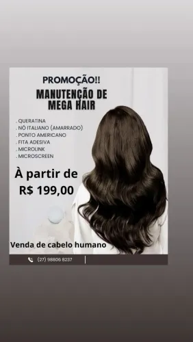MANUTENÇÃO DE MEGA HAIR 