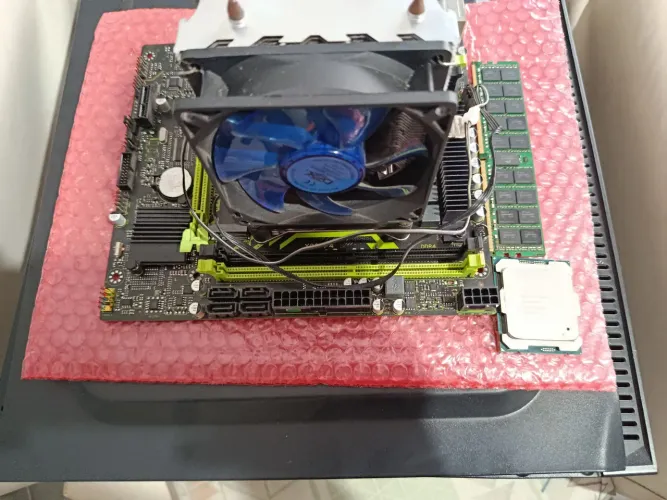 Placa mãe x99 P4 completa