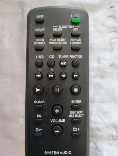 Controle remoto para aparelho de som da marca Sony