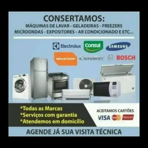 Conserto e Manutenção Lavadoras, Lava e Seca, Refrigeradores, Ar-condicionado 