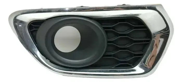 Moldura Farol Milha Esquerdo Renault Logan 2015 Preto Esquerdo