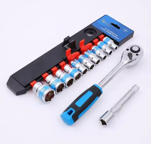 Kit de Ferramentas com Catraca 1/2 e Soquetes de 10 a 24 mm