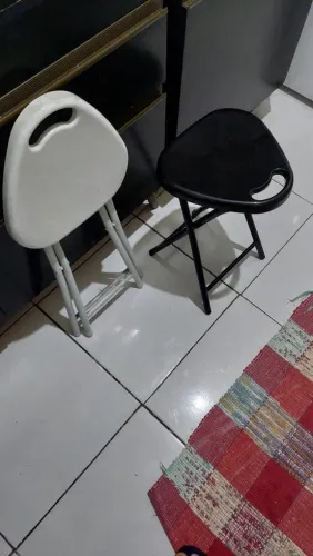 Dupla de banquetas portáteis