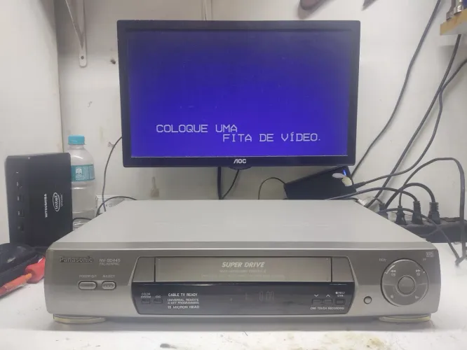 Para Colecionador Vídeo Cassete Panasonic 4 cabeças NV-SD445 