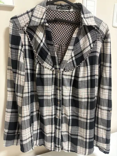 Camisa manga longa xadrez Le Lis Blanc Tam 40