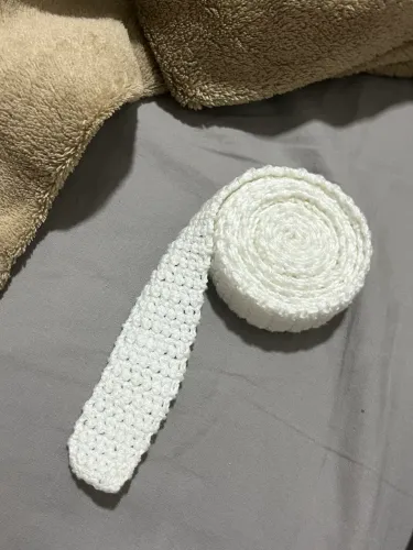Cinto de amarração em crochê