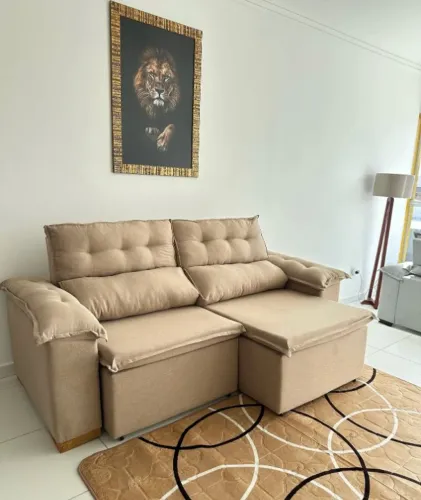 Sofá Retrátil e Reclinável Direto de Fábrica | Pillow Top + Entrega com Pagamento na Hora