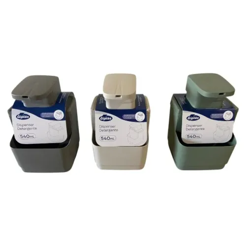 Dispenser para Detergente 540ml Giplás - Praticidade e Organização para sua Cozinha!