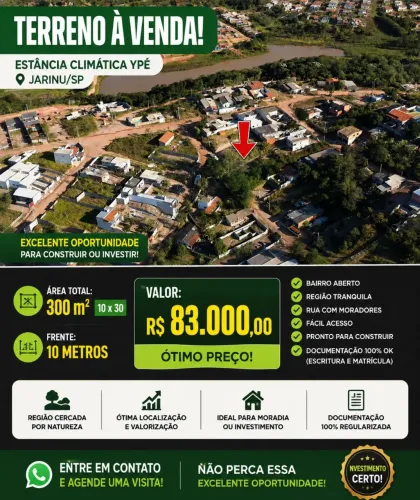 Vende-se terreno em Janiru SP