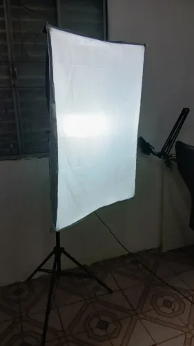 Softbox Luzes Estúdio Continua E27 Sombrinha Difusora