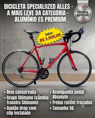 Vendo Bicicleta Specialized Allez a mais leve da categoria