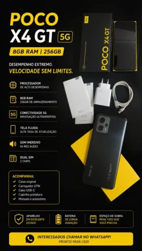 Celular Xiaomi Poco X4 GT  256gb 
