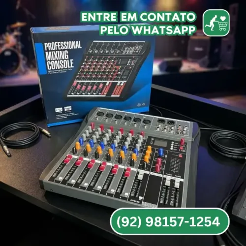 Mesa de Som 6 Canais