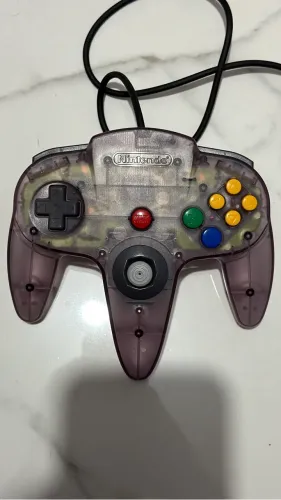 Manete controle Nintendo 64 Atomic Purple ( jabuticaba ) 